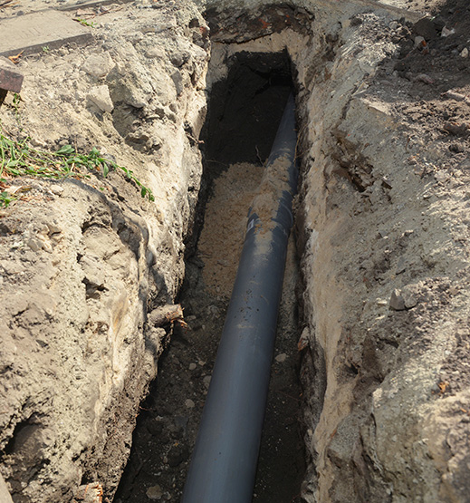 Water and Sewer Line Excavation